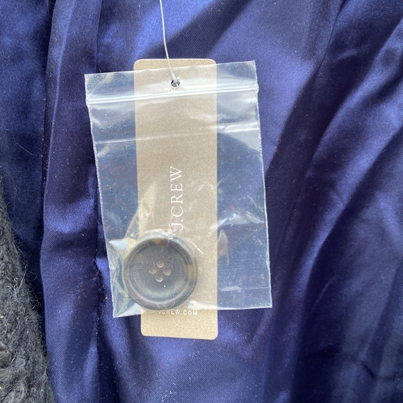 J. Crew Lady Jacket in Italian Lurex Tweed Double-Breasted Peacoat Womens Size S - Picture 11 of 13